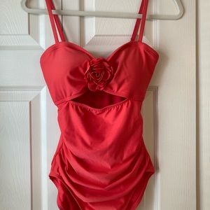 kate spade coral swimsuit